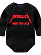 Body Bebé Pilucho Metallica Rock Metal Negro Grafimax - Miniatura 1
