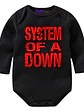 Body Bebé Pilucho System Of A Down Rock Metal Negro Música Grafimax - Miniatura 1