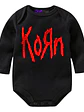 Body Bebé Pilucho Korn Rock Nu Metal Negro Grafimax - Miniatura 1