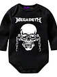 Body Bebé Pilucho Megadeth Rock Metal Negro Música - Grafimax - Miniatura 1