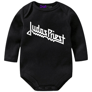 Body Bebé Pilucho Judas Priest Rock Metal Negro Grafimax