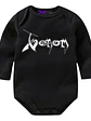 Body Bebé Pilucho Venom Rock Metal Negro Grafimax - Miniatura 1
