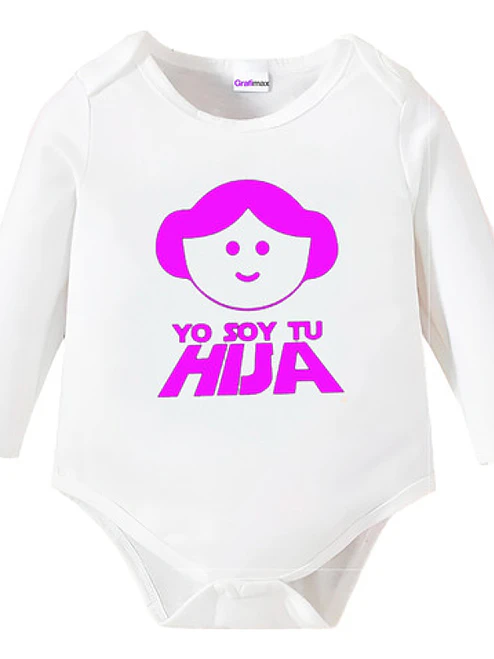 Body Bebé Pilucho Soy Tu Hija Padre Starwars Grafimax 1