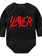 Body Bebé Pilucho Slayer Rock Metal Negro Grafimax - Miniatura 1