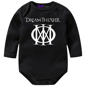 Body Bebé Pilucho Dream Theater Rock Metal Negro Grafimax