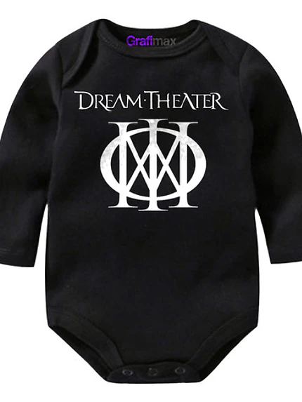 Body Bebé Pilucho Dream Theater Rock Metal Negro Grafimax 1