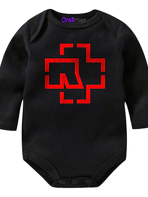 Body Bebé Pilucho Rammstein Rock Industrial Negro Grafimax