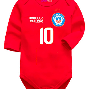 Body Bebé Selección Chile 2024 Futbol Personalizada Grafimax