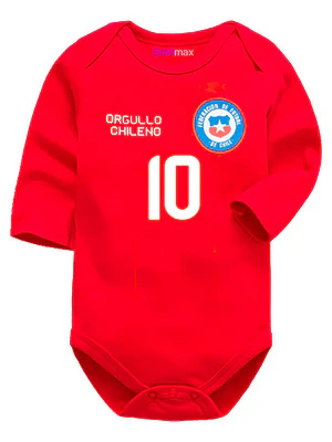 Body Bebé Selección Chile 2024 Futbol Personalizada Grafimax