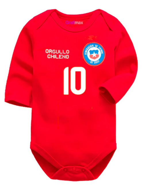 Body Bebé Selección Chile 2024 Futbol Personalizada Grafimax 1