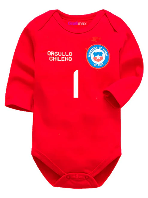 Body Bebé Selección Chile 2024 Futbol Personalizada Grafimax 5