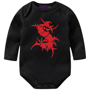 Body Bebé Pilucho Sepultura Rock Metal Negro Música Grafimax