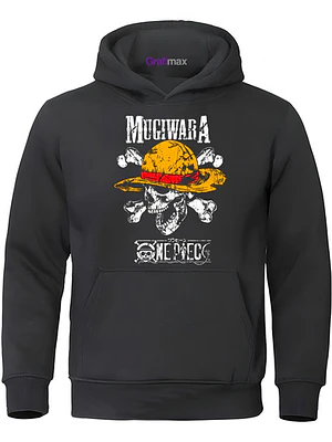 Polerón One Piece D Luffy Pirate Mugiwara Anime Grafimax