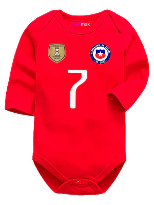 Body Bebé Selección Chile 2016 Futbol Personalizada Grafimax