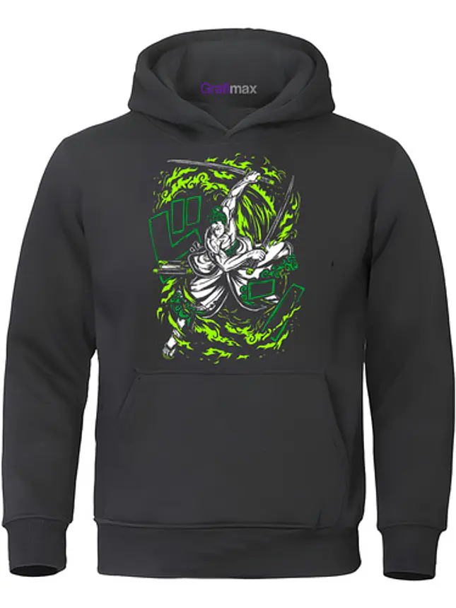 Polerón Hombre Roronoa Zoro One Piece Anime Grafimax 1