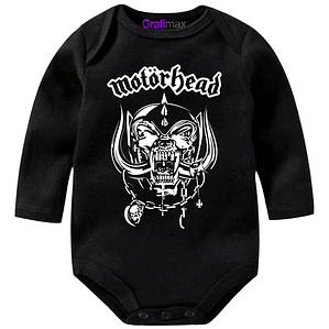 Body Bebé Pilucho Motorhead Rock Metal Negro Música - Grafimax