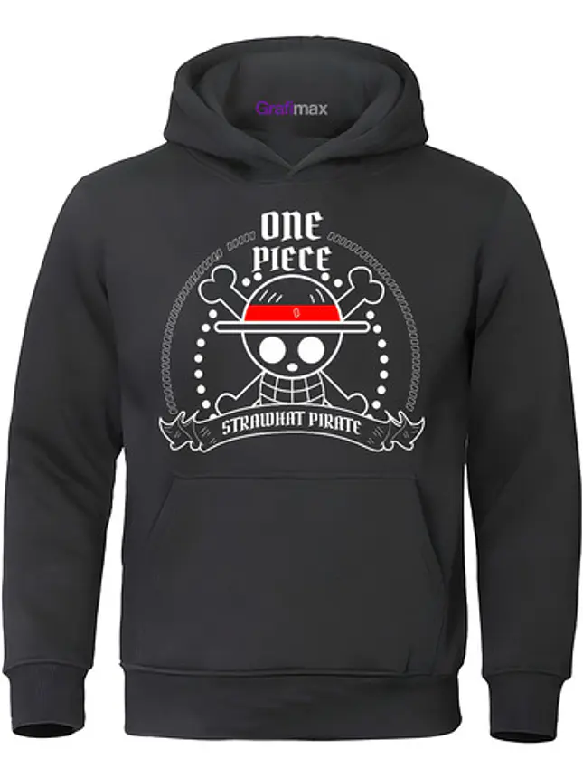 Polerón One Piece D Luffy Pirate Anime Grafimax 1