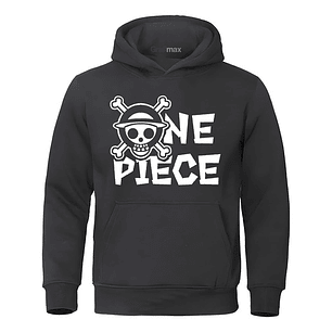 Polerón One Piece Luffy Logo Skull Grafimax