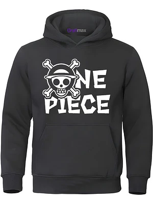 Polerón One Piece Luffy Logo Skull Anime Grafimax