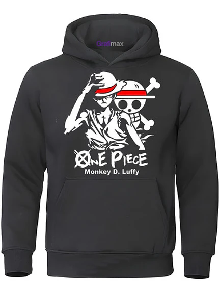 Polerón Hombre Monkey D. Luffy One Piece Anime Grafimax 1