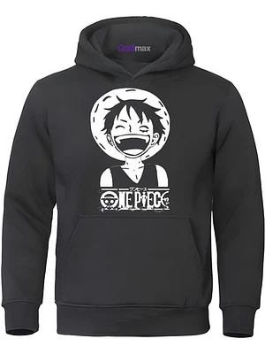 Poleron One Piece Luffy Flag Caras Anime Faces Grafimax