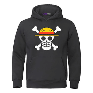 Polerón One Piece Anime Skull Estampado Espalda Grafimax