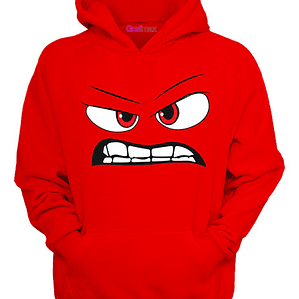 Polerón Furia Movie Intesamente Face Rojo Grafimax