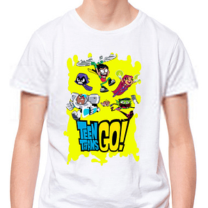 Polera Titanes Teen Titans Go! Splash Grafimax