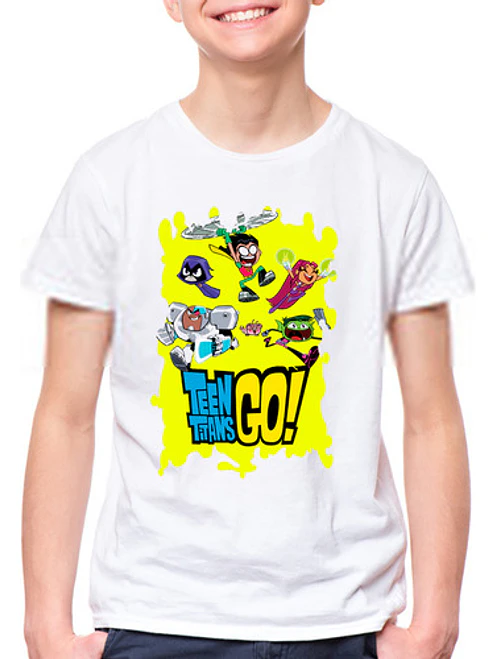 Polera Titanes Teen Titans Go! Splash Grafimax 1
