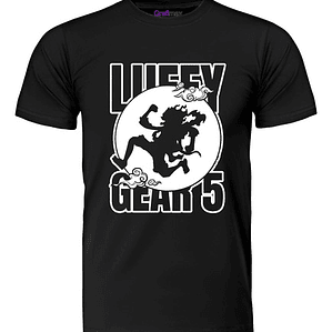 Polera Luffy Gear 5 Silueta One Piece Anime Manga Grafimax