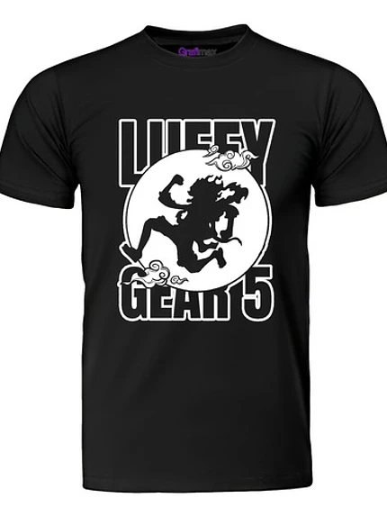 Polera Luffy Gear 5 Silueta One Piece Anime Manga Grafimax 1