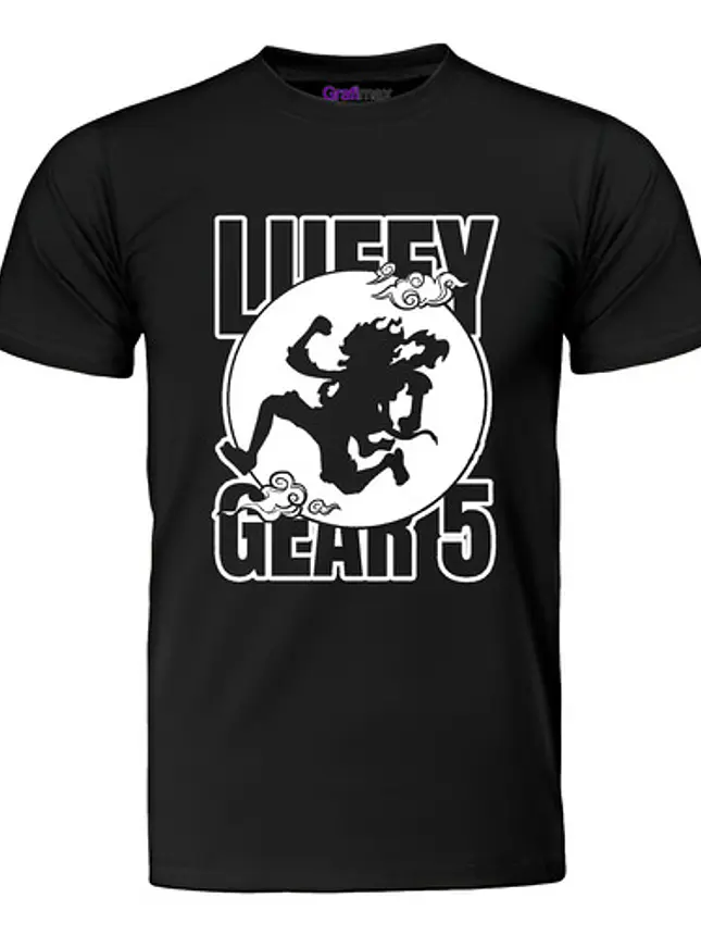 Polera Luffy Gear 5 Silueta One Piece Anime Manga Grafimax 1