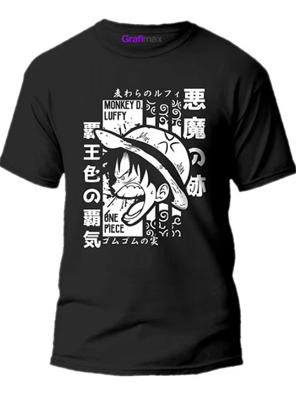 Polera One Piece Luffy D Monkey Manga Anime Diseños Grafimax 1