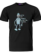 Polera Bender Futurama Kiss My Shiny Metal Ass Grafimax - Miniatura 1
