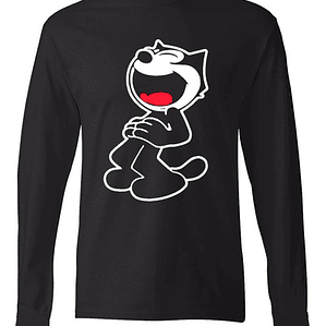 Polera Manga Larga Felix El Gato Risas Grafimax