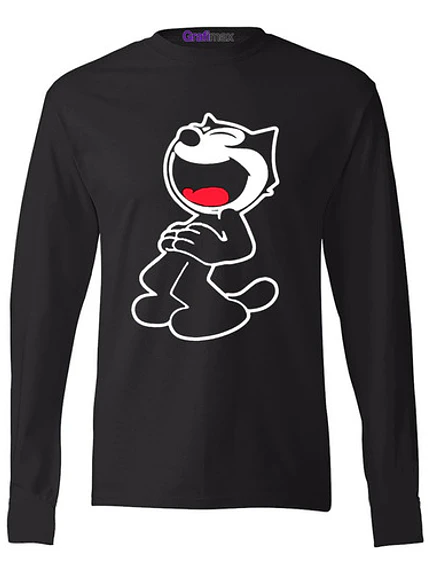 Polera Manga Larga Felix El Gato Risas Grafimax 1