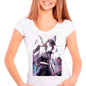 Polera Shinobu Kocho Cute Mujer Anime Demon Slayer Grafimax
