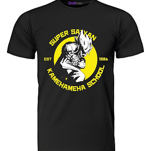 Polera Goku Dbz Kamehameha School Anime Grafimax