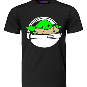 Polera Baby Yoda Chibi Grogu Mandalorian Starwars Grafimax