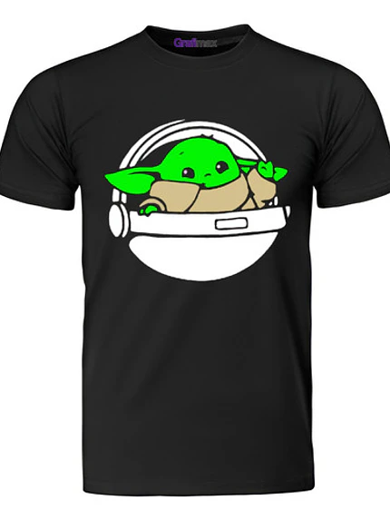 Polera Baby Yoda Chibi Grogu Mandalorian Starwars Grafimax 1