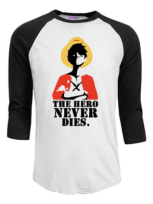Polera The Hero Luffy One Piece Anime Raglan Grafimax