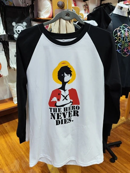 Polera The Hero Luffy One Piece Anime Raglan Grafimax 4