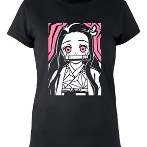 Polera Mujer Nezuko Kimetsu No Yaiba Demon Slayer Grafimax