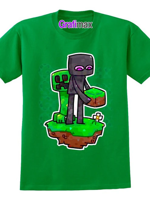 Polera Mine Craft Creeper Ender Man Grafimax 1