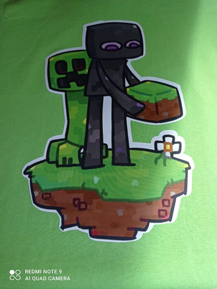 Polera Mine Craft Creeper Ender Man Grafimax 2