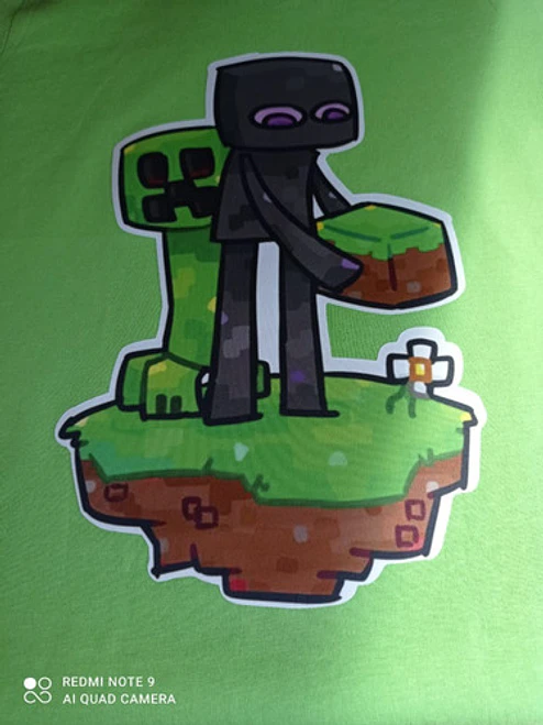 Polera Mine Craft Creeper Ender Man Grafimax 2