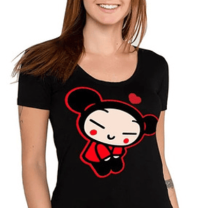Polera Pucca Corazón Serie Animada Kawaii Grafimax