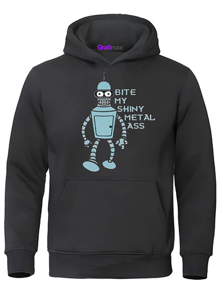 Polerón Bender Futurama Kiss My Shiny Metal Ass Grafimax 1