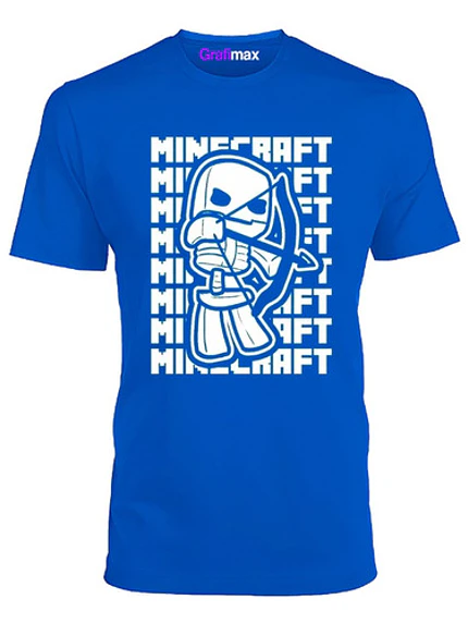 Polera Esqueleto Skeleton Mine Craft Videojuegos Grafimax 1