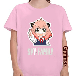 Polera Spy X Family Anime Anya Forger Greeting Grafimax
